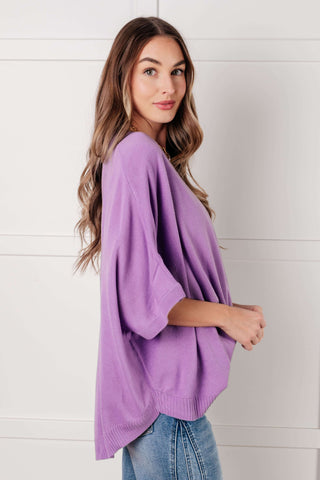 Lilac Whisper Dolman Sleeve Top - 1985 the VAULT Boutique