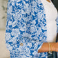 Lizzy Cardigan in Blue and White Floral
