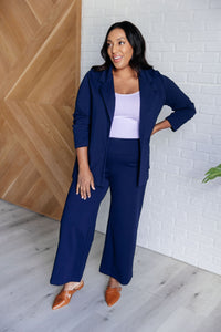 Magic Wide Leg Crop Pants in Navy - 1985 THE VAULT