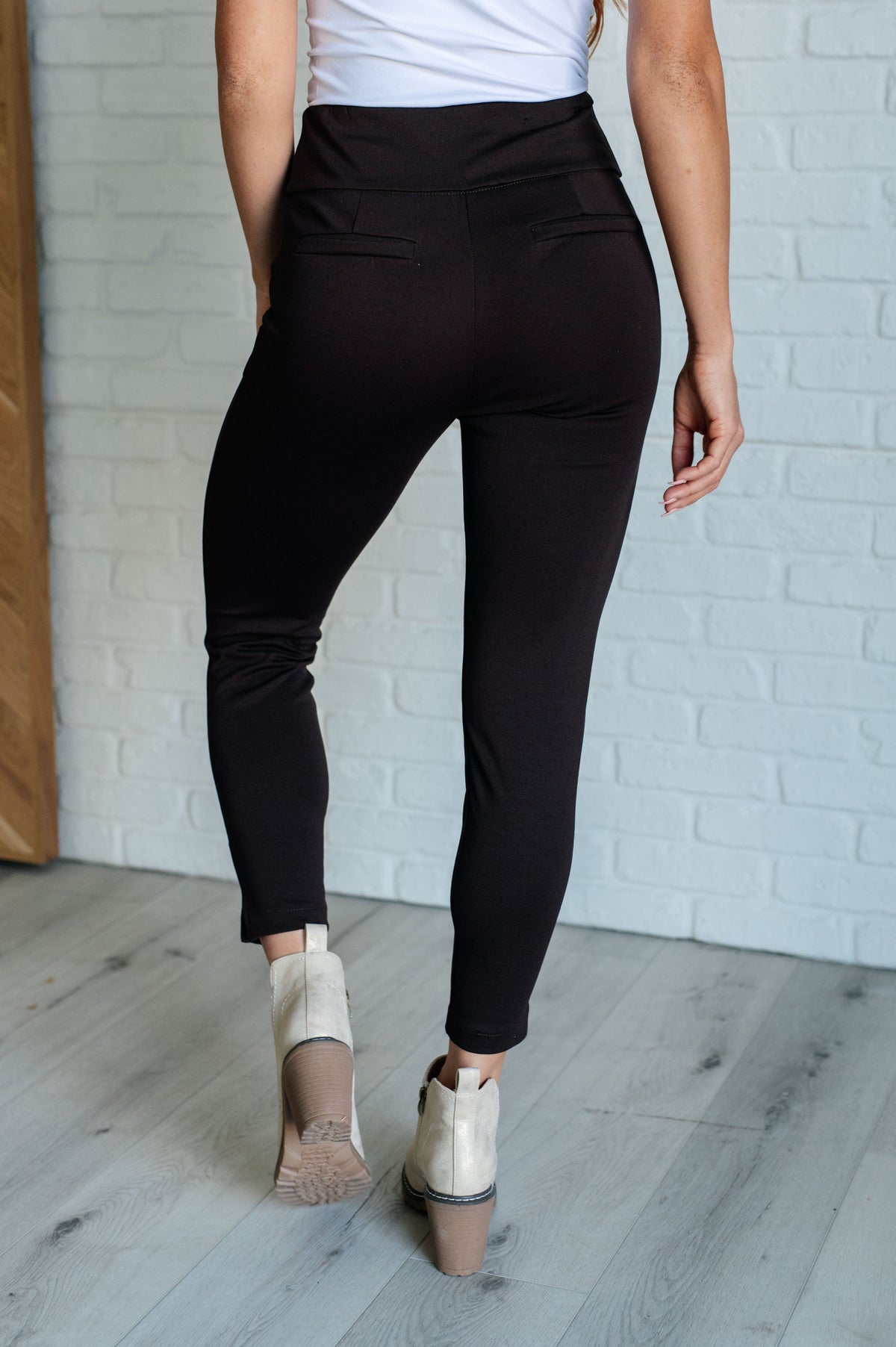 Magic Ankle Crop Skinny Pants in Chocolate - 1985 the VAULT Boutique