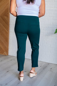 Magic Ankle Crop Skinny Pants in Hunter Green - 1985 THE VAULT