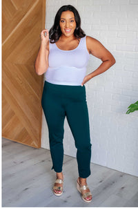 Magic Ankle Crop Skinny Pants in Hunter Green - 1985 THE VAULT