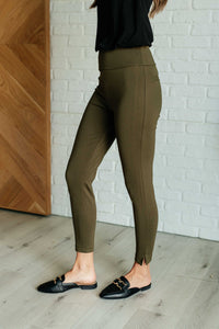 Magic Ankle Crop Skinny Pants in Olive - 1985 the VAULT Boutique