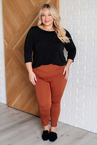 Magic Ankle Crop Skinny Pants in Rust - 1985 the VAULT Boutique