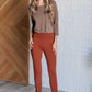 Magic Ankle Crop Skinny Pants in Rust - 1985 the VAULT Boutique