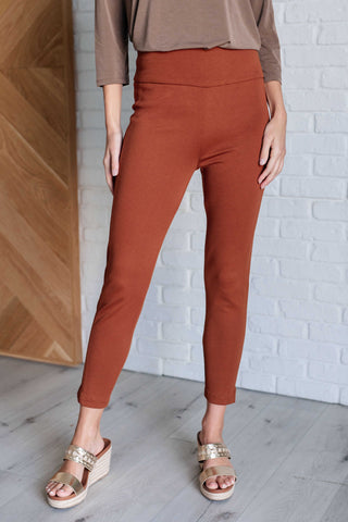 Magic Ankle Crop Skinny Pants in Rust - 1985 the VAULT Boutique