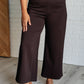 Magic Wide Leg Crop Pants in Chocolate - 1985 the VAULT Boutique