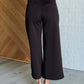 Magic Wide Leg Crop Pants in Chocolate - 1985 the VAULT Boutique