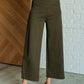 Magic Wide Leg Crop Pants in Olive - 1985 the VAULT Boutique