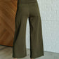 Magic Wide Leg Crop Pants in Olive - 1985 the VAULT Boutique