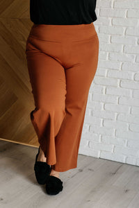 Magic Wide Leg Crop Pants in Rust - 1985 the VAULT Boutique