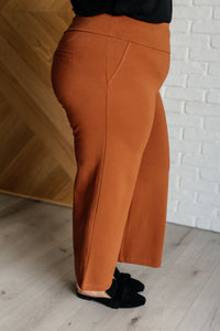 Magic Wide Leg Crop Pants in Rust - 1985 the VAULT Boutique