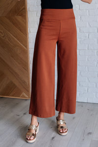 Magic Wide Leg Crop Pants in Rust - 1985 the VAULT Boutique