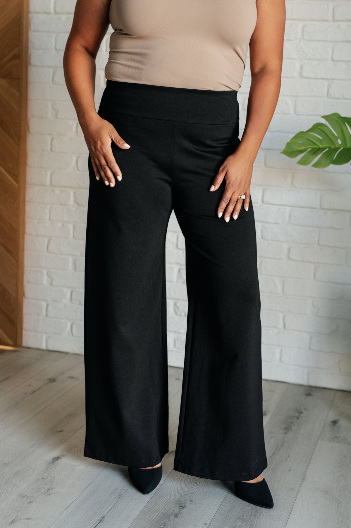 Magic Wide Leg Pants in Black - 1985 the VAULT Boutique