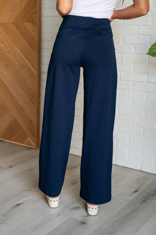 Magic Wide Leg Pants in Navy - 1985 the VAULT Boutique