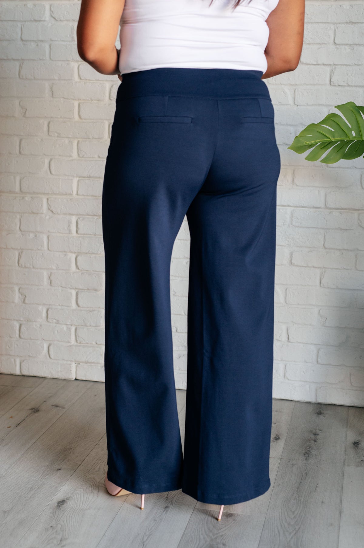 Magic Wide Leg Pants in Navy - 1985 the VAULT Boutique