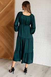 Makes Me Want to Skip Tiered Dress in Hunter Green - 1985 the VAULT Boutique