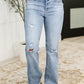 Marlena High Rise Shield Pocket Flare Jeans