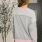 Midnight Cravings Trim Accent Pullover in Grey