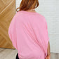 Minimal Muse Batwing Tee in Blossom Pink