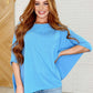 Minimal Muse Batwing Tee in Blue Ocean