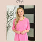 Take It Easy Slouchy Tee in Hot Pink