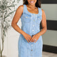 Most Surreal Button Front Denim Dress