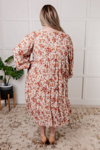 Next to You Balloon Sleeve Floral Dress - 1985 the VAULT Boutique