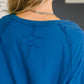 Nice to Each Other Raglan Sleeve Top in Classic Blue