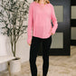 Nice to Each Other Raglan Sleeve Top in Fuchsia