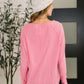 Nice to Each Other Raglan Sleeve Top in Fuchsia