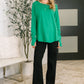 Nice to Each Other Raglan Sleeve Top in Kelly Green