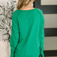 Nice to Each Other Raglan Sleeve Top in Kelly Green