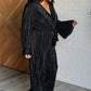 Night Out Plisse Jumpsuit - 1985 the VAULT Boutique