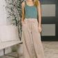 Nights Like This High Waist Palazzo Sweats in Ash Mocha