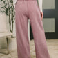 Nights Like This High Waist Palazzo Sweats in Light Rose