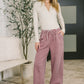Nights Like This High Waist Palazzo Sweats in Light Rose