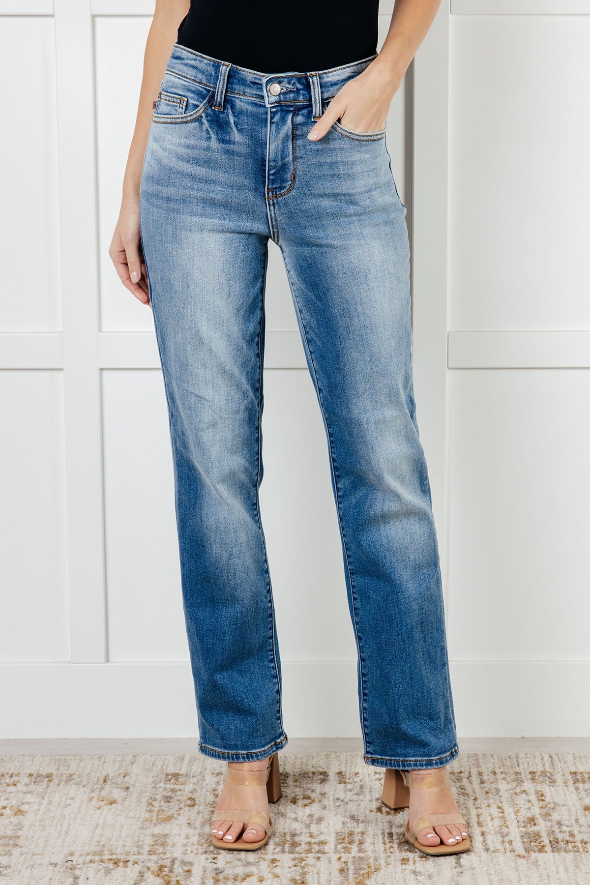 Nivea Vintage Wash Thermal Straight Jeans - 1985 the VAULT Boutique