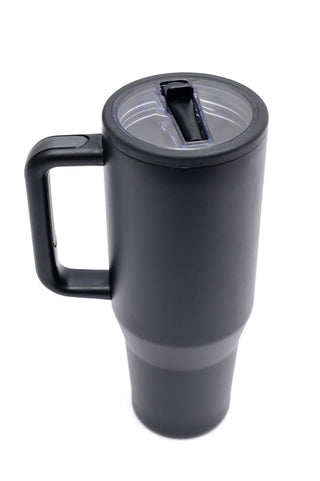 No Spill 40oz Tumbler in Black - 1985 the VAULT Boutique