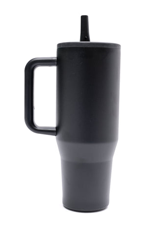 No Spill 40oz Tumbler in Black - 1985 the VAULT Boutique