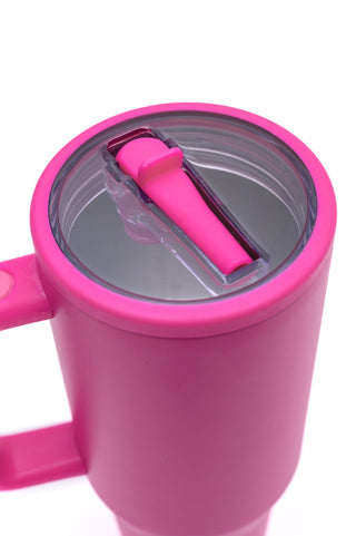 No Spill 40oz Tumbler in Hot Pink - 1985 the VAULT Boutique