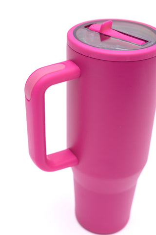 No Spill 40oz Tumbler in Hot Pink - 1985 the VAULT Boutique