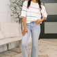 Normal Volume Striped Sweater