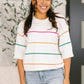 Normal Volume Striped Sweater