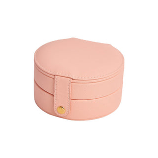 Circular Travel Jewelry Case in Pink - 1985 the VAULT Boutique