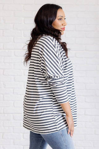 Obviously Mine Striped Oversized Top - 1985 the VAULT Boutique