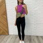 Over and Out Cropped Ribbed Tank in Lt Plum - 1985 the VAULT Boutique
