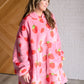 Oversized Blanket Hoodie in Strawberry - 1985 the VAULT Boutique