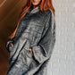 Oversized Velour Blanket Hoodie in Gray - 1985 the VAULT Boutique