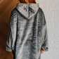 Oversized Velour Blanket Hoodie in Gray - 1985 the VAULT Boutique